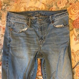 American Eagle Outfitters Light Blue Straight Leg Jeans